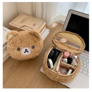Cute Bear Plush Makeup Bag